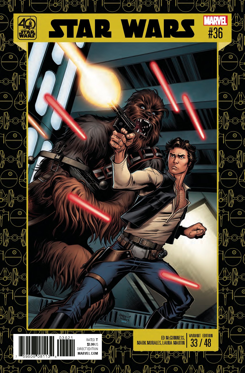 STAR WARS #36 40TH ANNIV VAR COVER