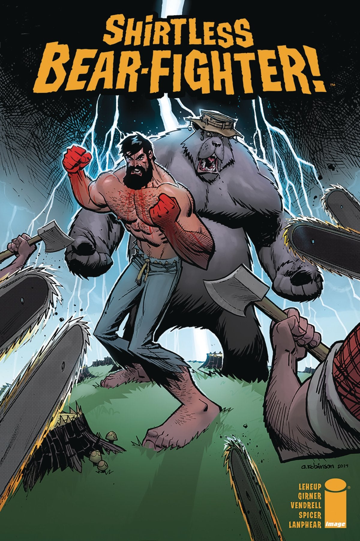 SHIRTLESS BEAR-FIGHTER #4 (OF 5) CVR A ROBINSON (MR) COVER