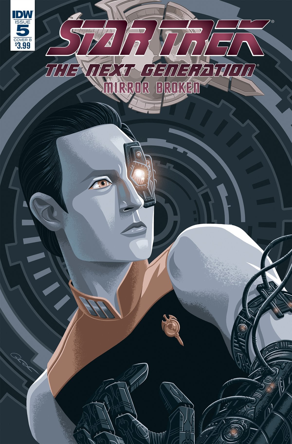 STAR TREK TNG MIRROR BROKEN #5 (OF 6) CVR A WOODWARD COVER