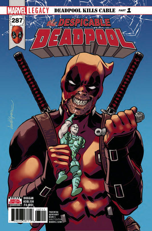 DESPICABLE DEADPOOL #287 LEG COVER
