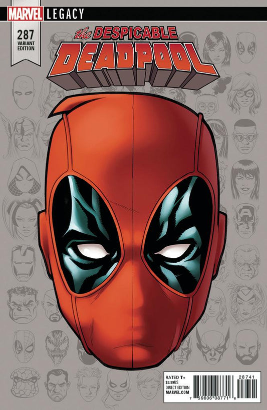 DESPICABLE DEADPOOL #287 MCKONE LEGACY HEADSHOT VAR LEG COVER