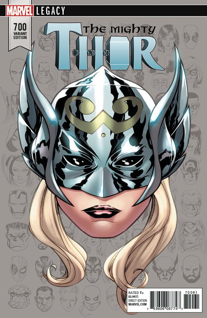 MIGHTY THOR #700 MCKONE LEGACY HEADSHOT VAR LEG COVER