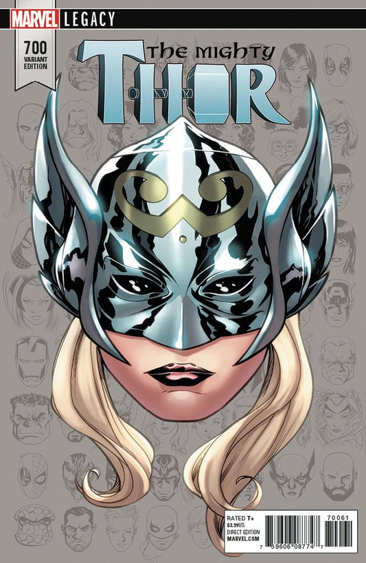 MIGHTY THOR #700 MCKONE LEGACY HEADSHOT VAR LEG COVER