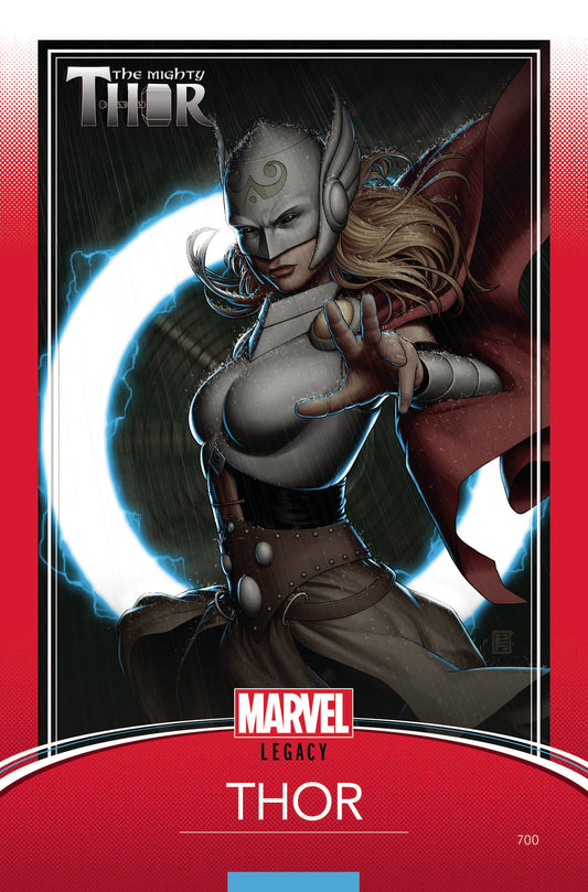 MIGHTY THOR #700 CHRISTOPHER TRADING CARD VAR LEG COVER