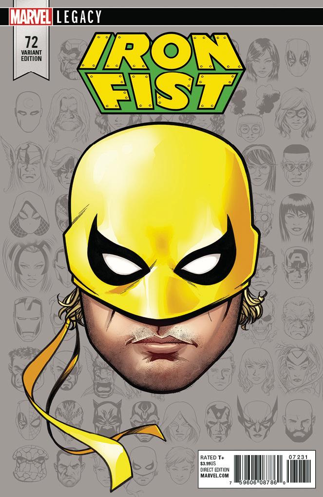 IRON FIST #73 MCKONE LEGACY HEADSHOT VAR LEG COVER