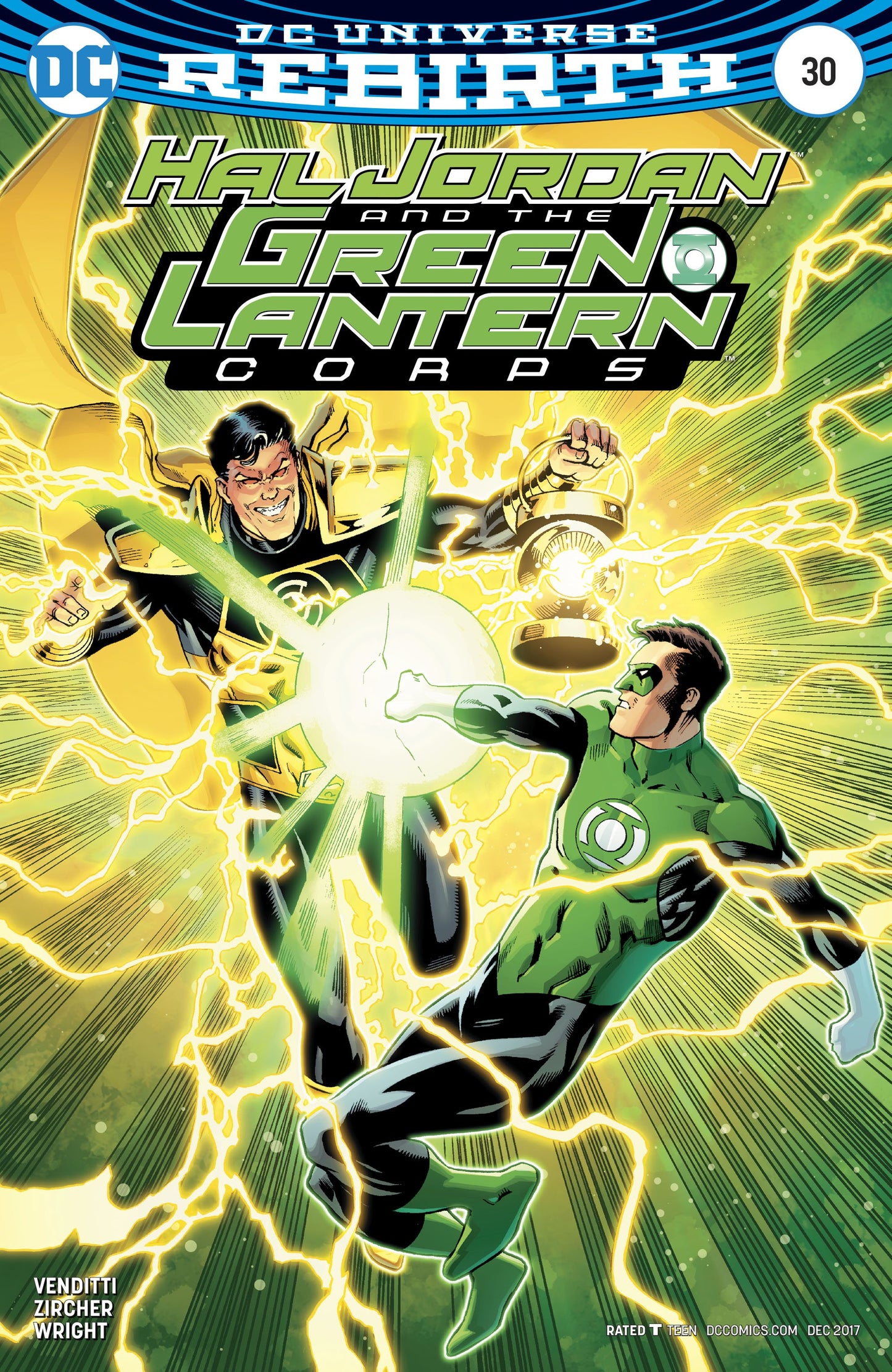 HAL JORDAN AND THE GREEN LANTERN CORPS #30 VAR ED COVER