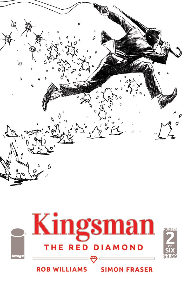 KINGSMAN RED DIAMOND #2 (OF 6) CVR B B&W ALBUQUERQUE (MR) COVER
