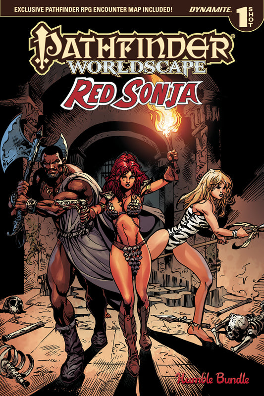 PATHFINDER WORLDSCAPE RED SONJA ONE SHOT COVER