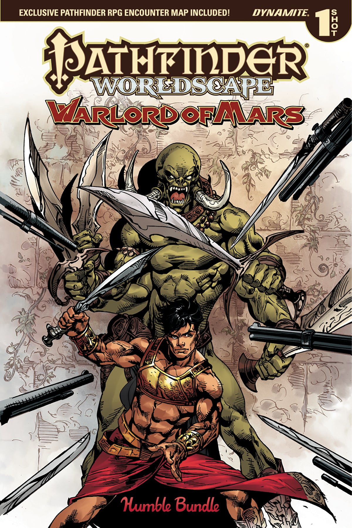 PATHFINDER WORLDSCAPE WARLORD OF MARS ONE SHOT COVER