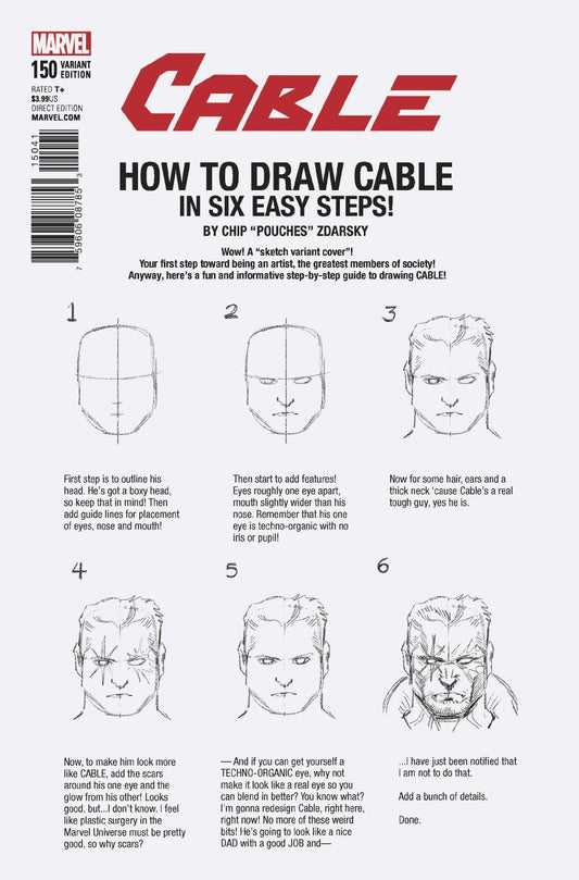 CABLE #150 ZDARSKY HOW TO DRAW VAR LEG COVER