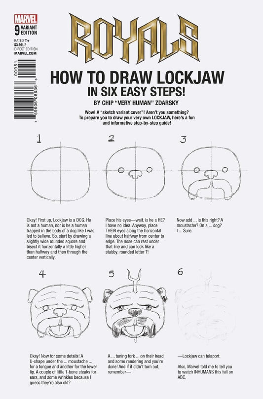 ROYALS #9 ZDARSKY HOW TO DRAW VAR LEG COVER