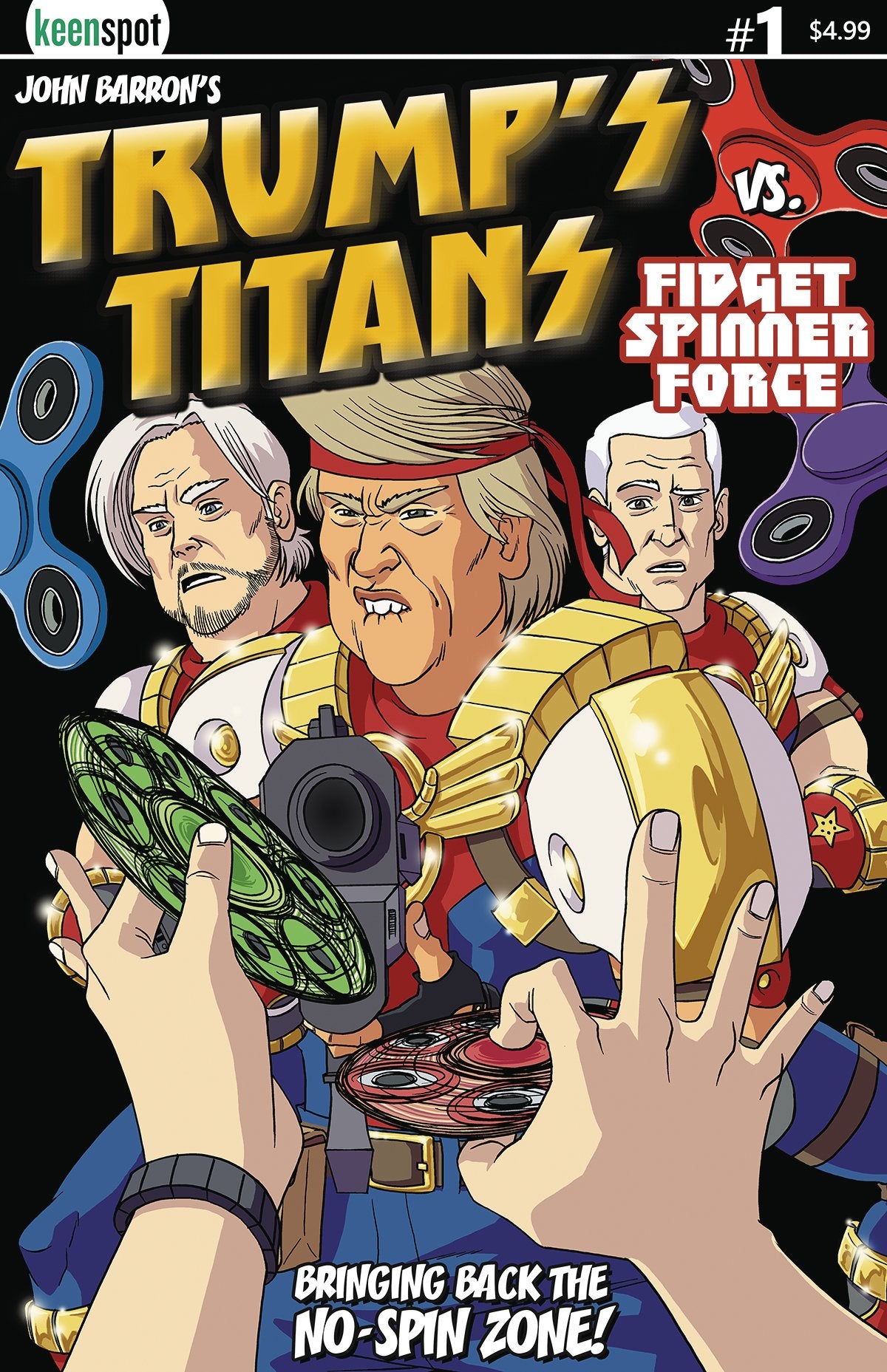 TRUMPS TITANS VS FIDGET SPINNER #1 CVR A NO SPIN ZONE VAR COVER