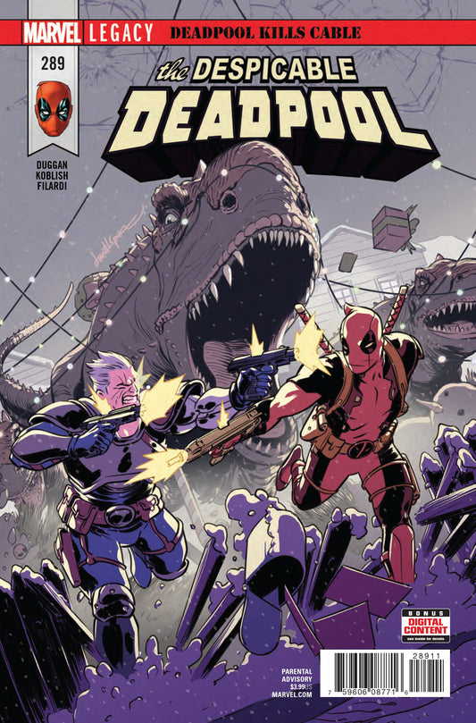 DESPICABLE DEADPOOL #289 LEG COVER