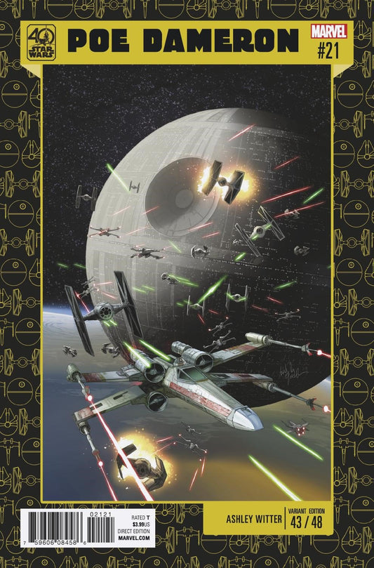 STAR WARS POE DAMERON #21 WITTER 40TH ANNIV VAR COVER