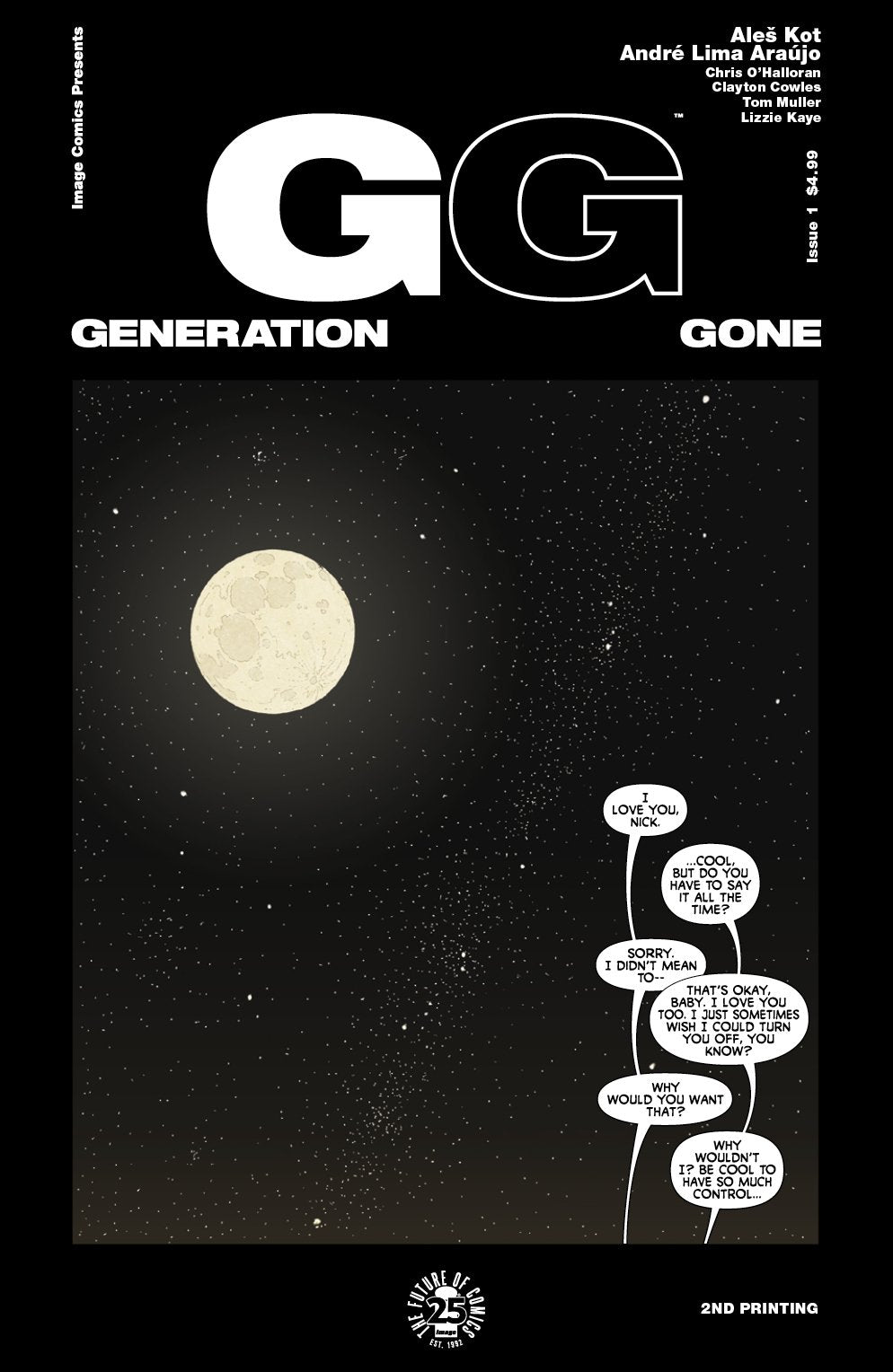 GENERATION GONE #1 2ND PTG COVER