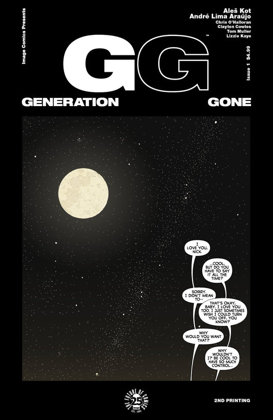 GENERATION GONE #1 2ND PTG COVER