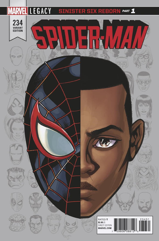 SPIDER-MAN #234 MCKONE LEGACY HEADSHOT VAR LEG COVER