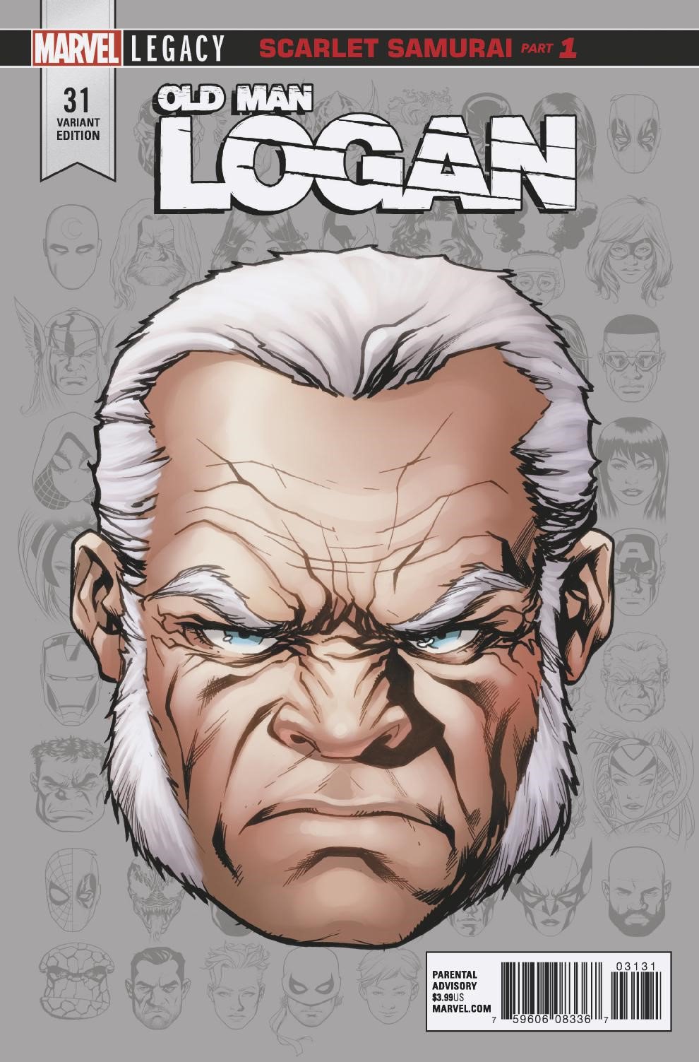 OLD MAN LOGAN #31 MCKONE LEGACY HEADSHOT VAR LEG COVER
