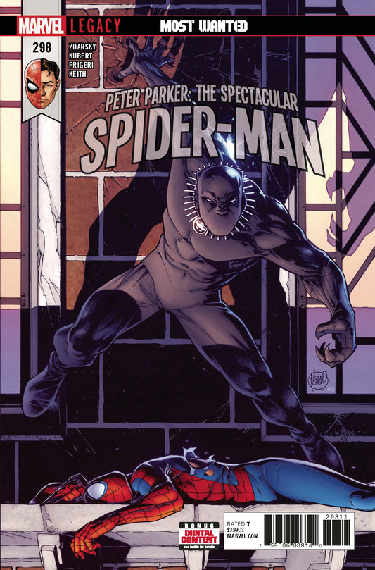 PETER PARKER SPECTACULAR SPIDER-MAN #298 LEG COVER