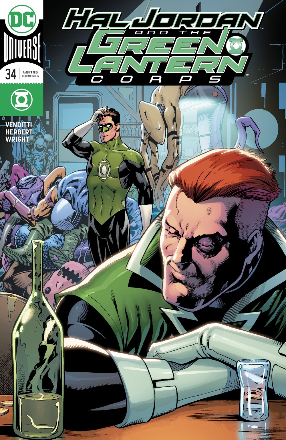 HAL JORDAN AND THE GREEN LANTERN CORPS #34 VAR ED COVER