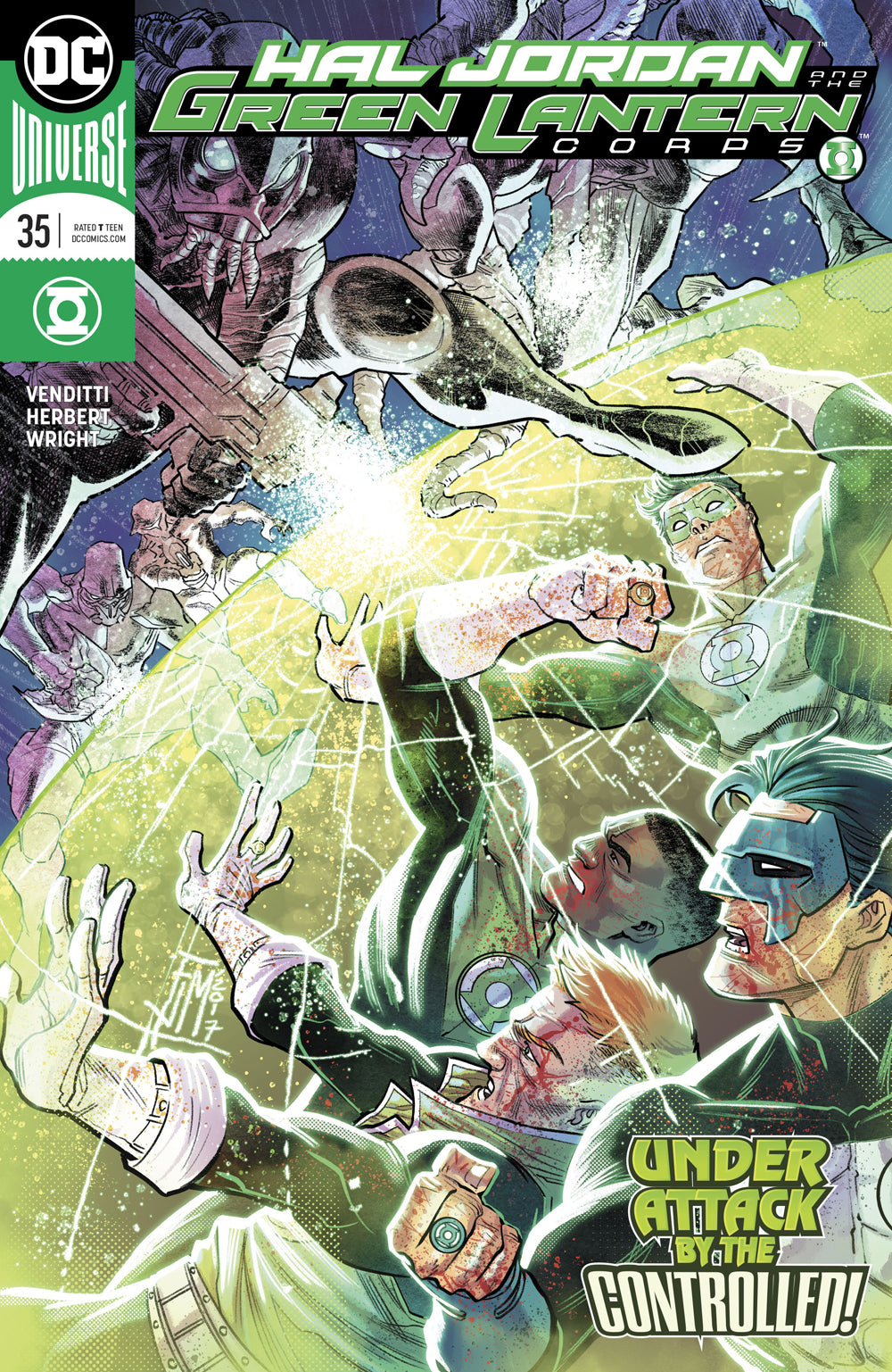 HAL JORDAN AND THE GREEN LANTERN CORPS #35 COVER
