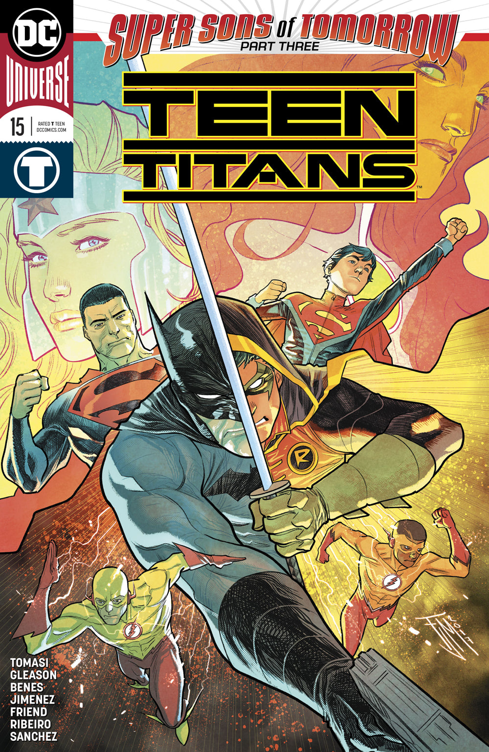 TEEN TITANS #15 (SONS OF TOMORROW) COVER