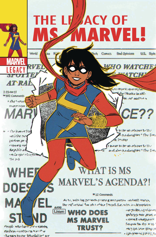 MS MARVEL #25 WYATT LH LENTICULAR VAR LEG COVER
