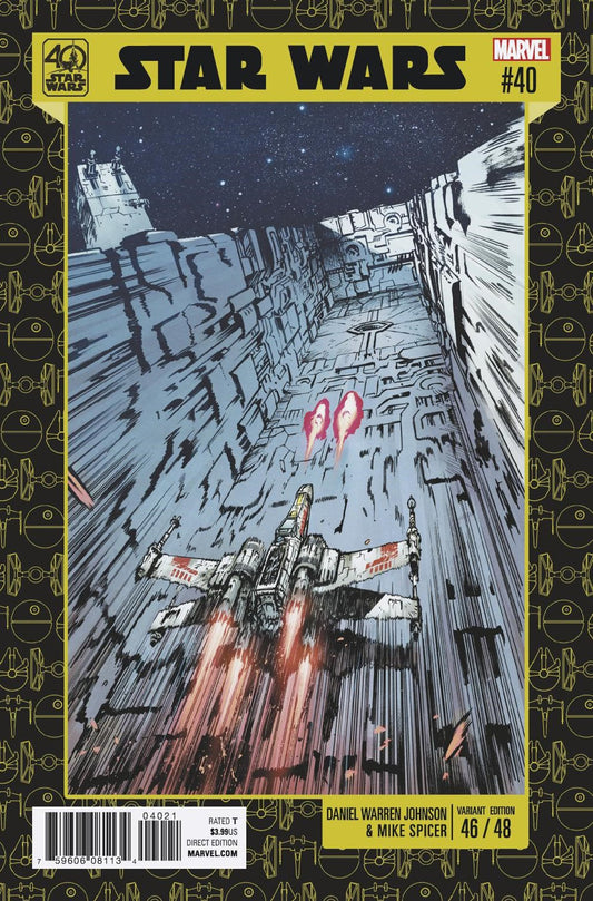 STAR WARS #40 JOHNSON 40TH ANNIV VAR COVER