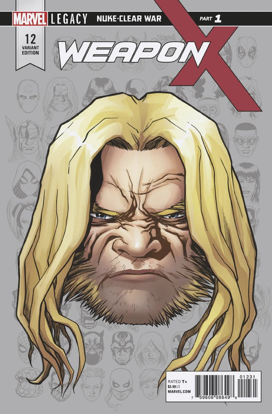 WEAPON X #12 MCKONE LEGACY HEADSHOT VAR LEG COVER