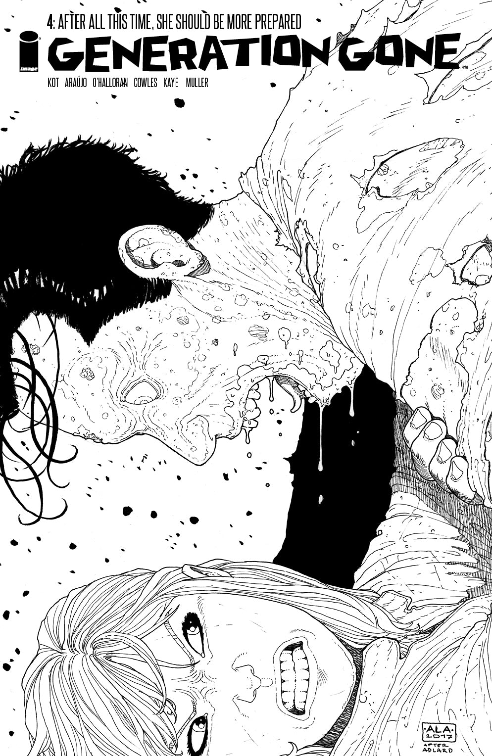 GENERATION GONE #4 CVR C B&W WALKING DEAD #128 TRIBUTE VAR COVER