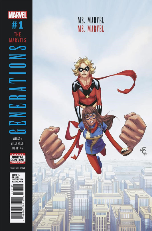 GENERATIONS MS MARVEL & MS MARVEL #1 2ND PTG VAR COVER