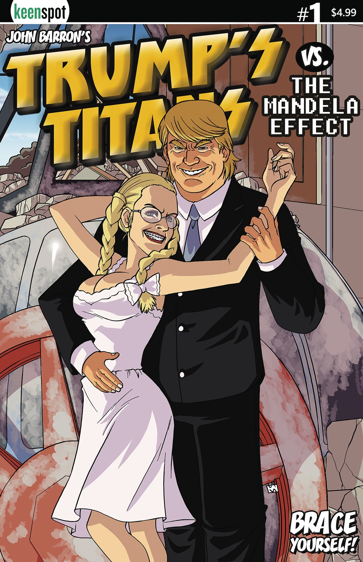 TRUMPS TITANS VS MANDELA EFFECT #1 CVR B HELLO DOLLY VAR COVER