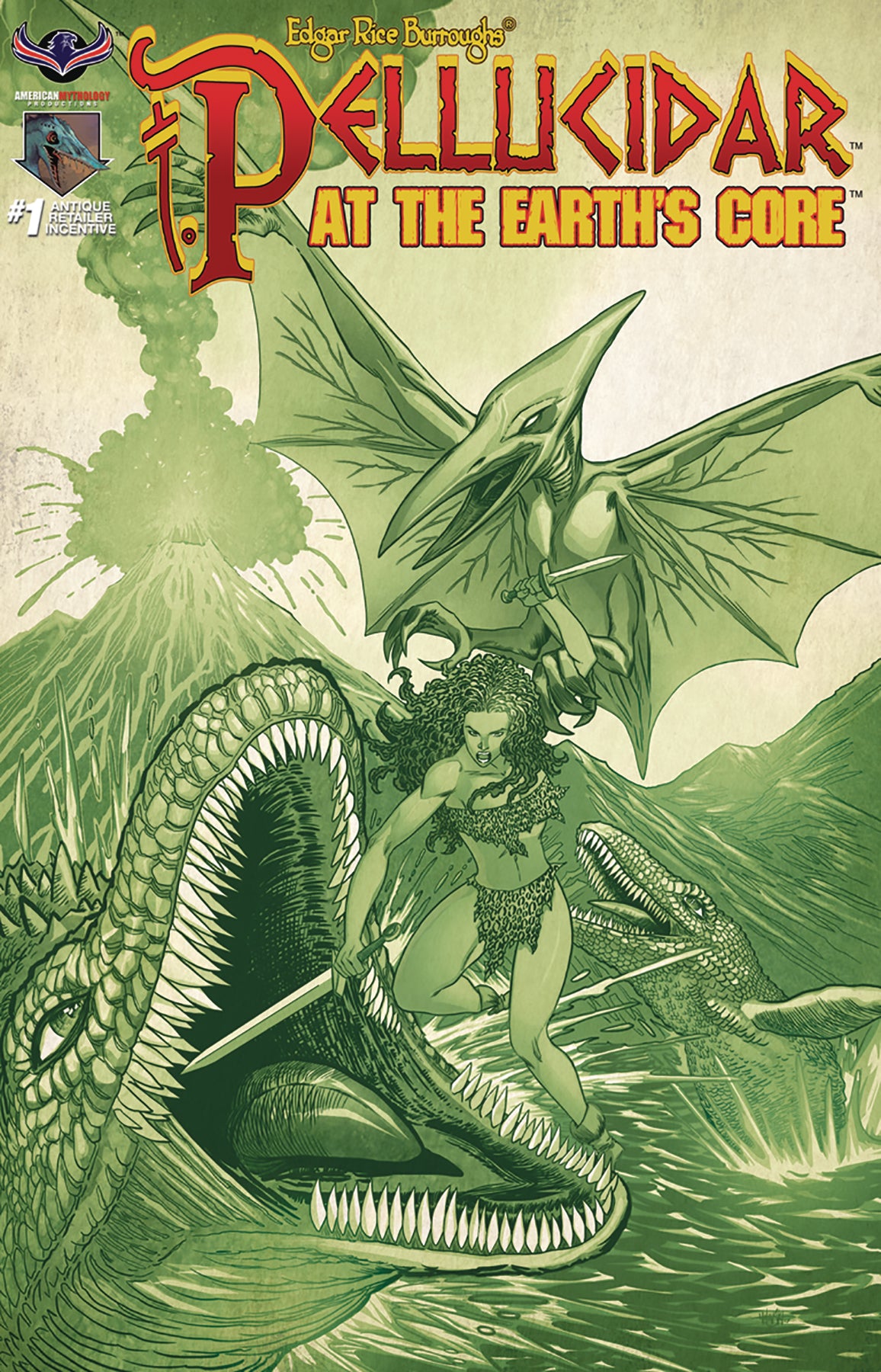 PELLUCIDAR AT EARTHS CORE #1 CVR C 3 COPY INCV COVER