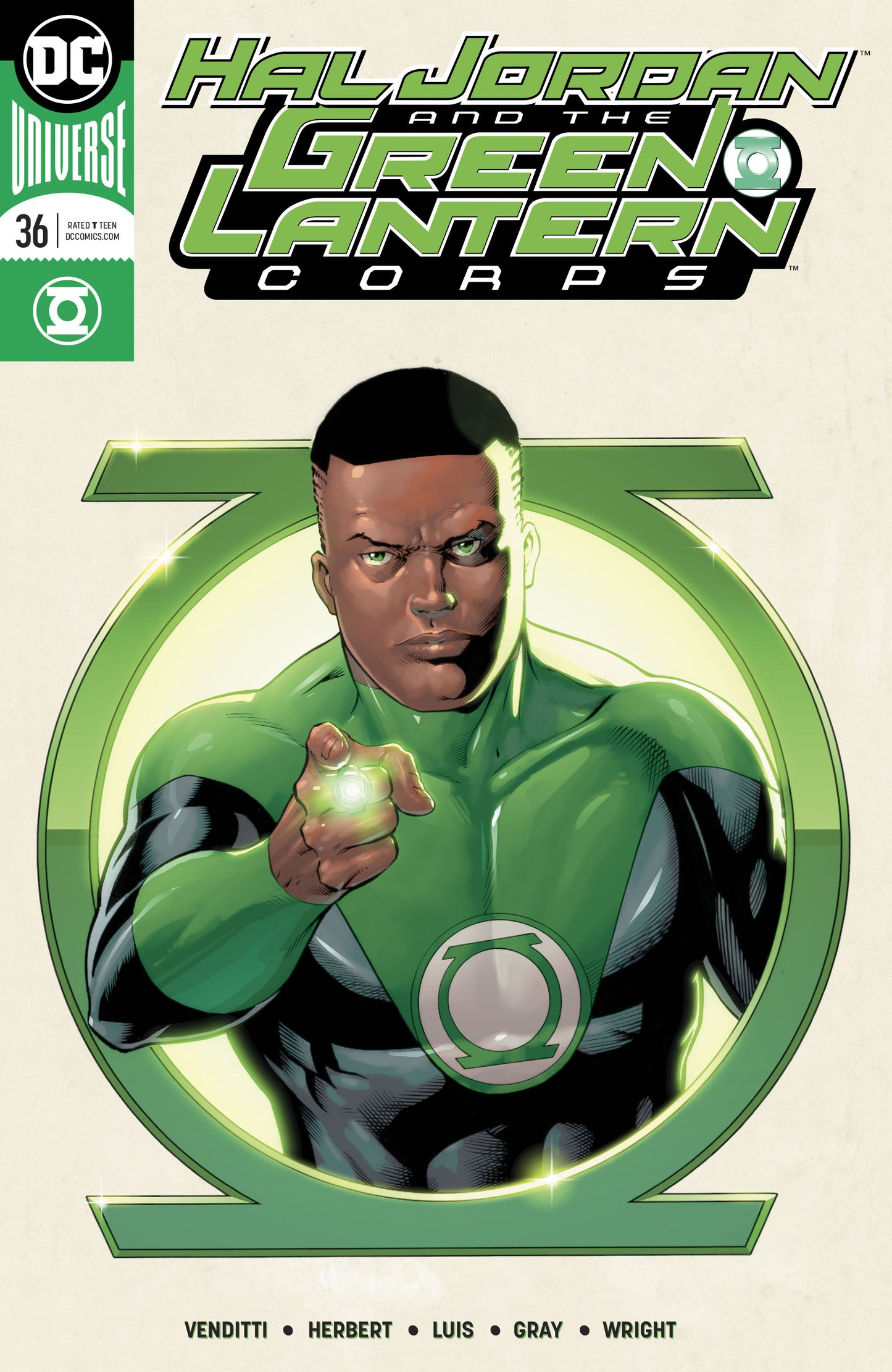 HAL JORDAN AND THE GREEN LANTERN CORPS #36 VAR ED COVER