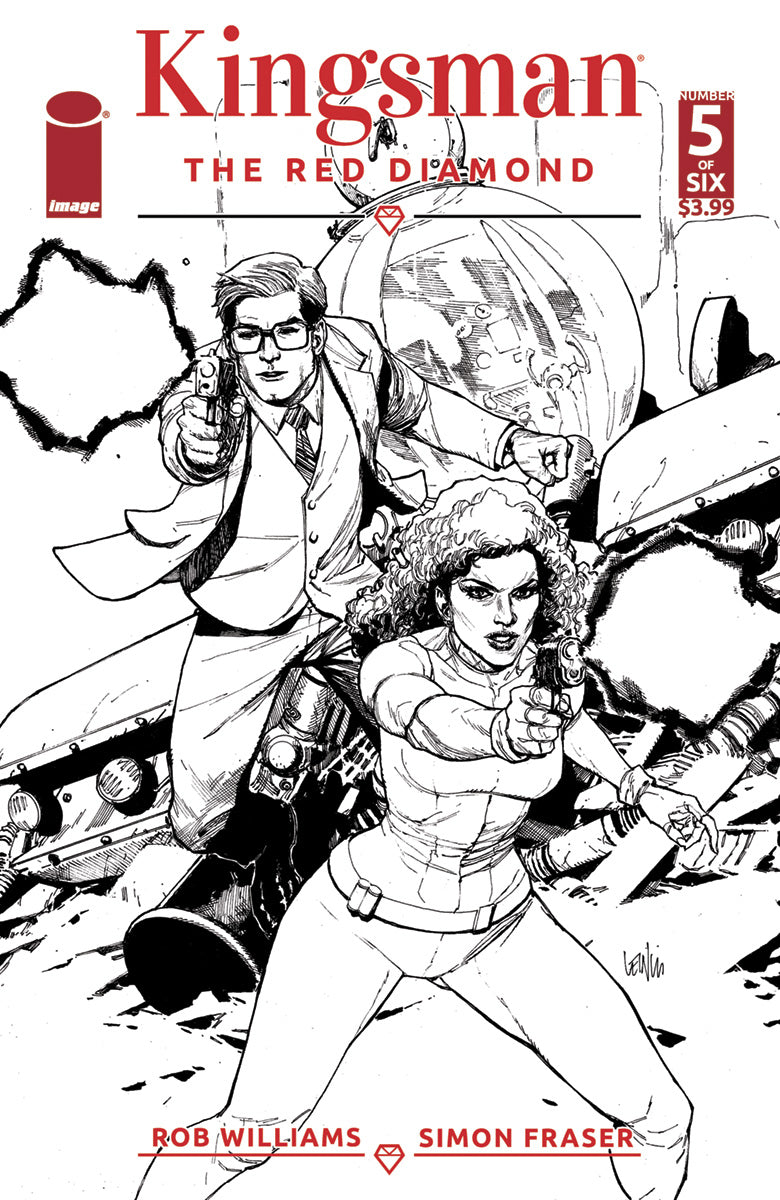 KINGSMAN RED DIAMOND #5 (OF 6) CVR B B&W YU (MR) COVER