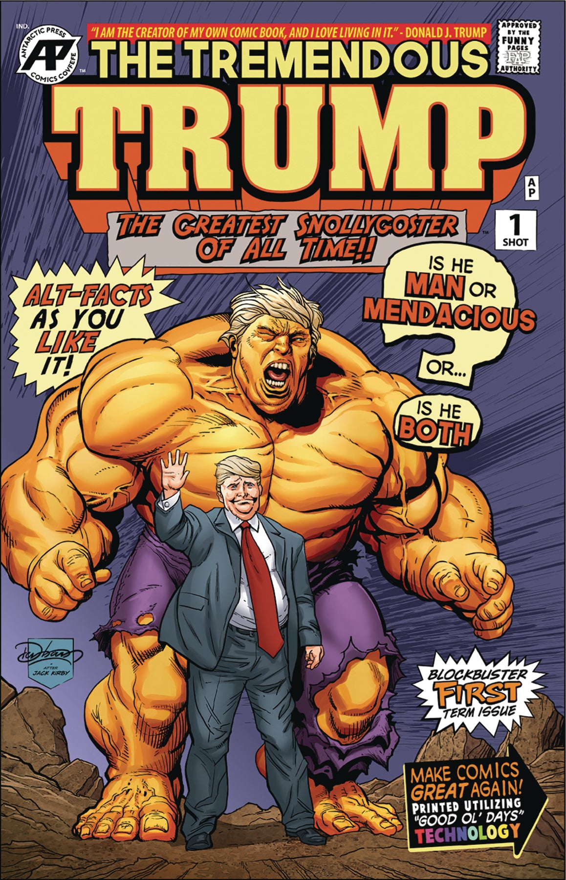 TREMENDOUS TRUMP RETROMASTERED ED (ONE SHOT) COVER