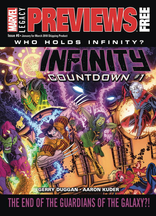 MARVEL PREVIEWS VOL 04 #6 JANUARY 2018 COVER