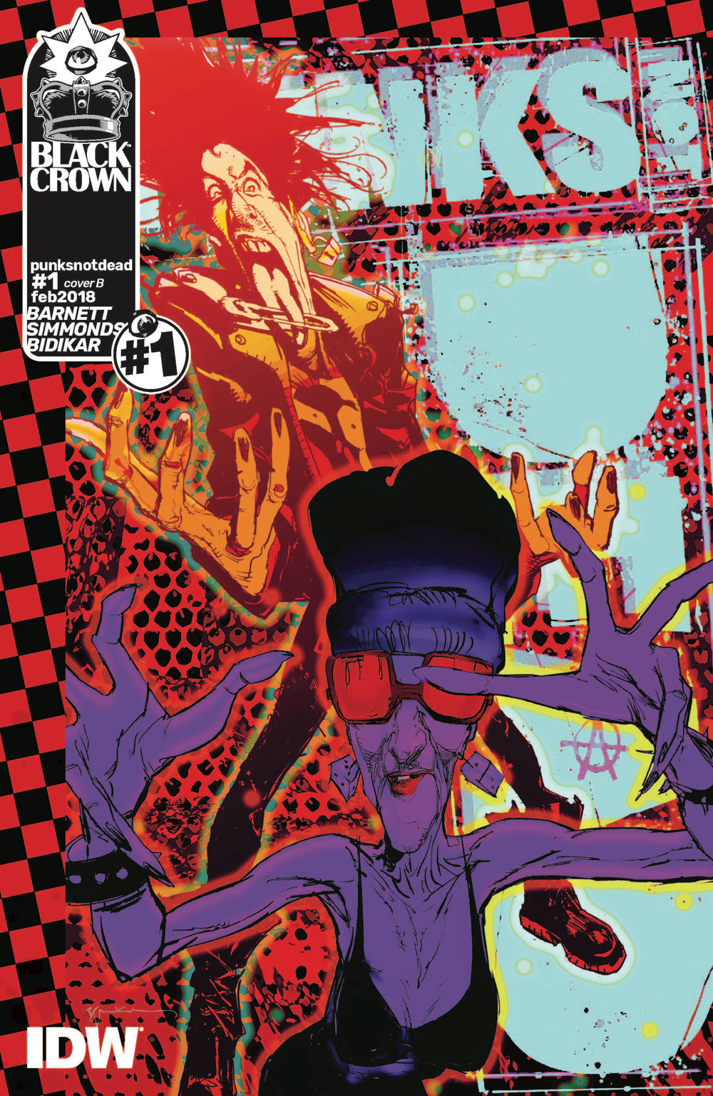 PUNKS NOT DEAD #1 CVR B SIENKIEWICZ COVER