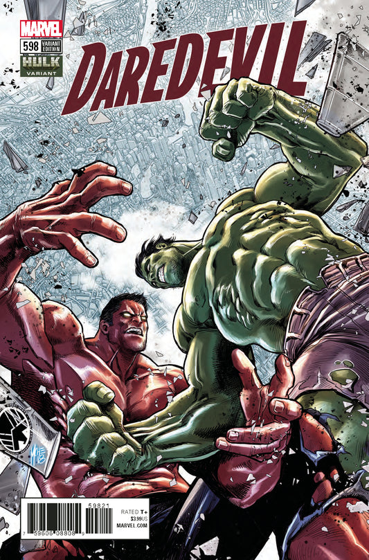 DAREDEVIL #598 CHECCHETTO HULK VAR LEG COVER