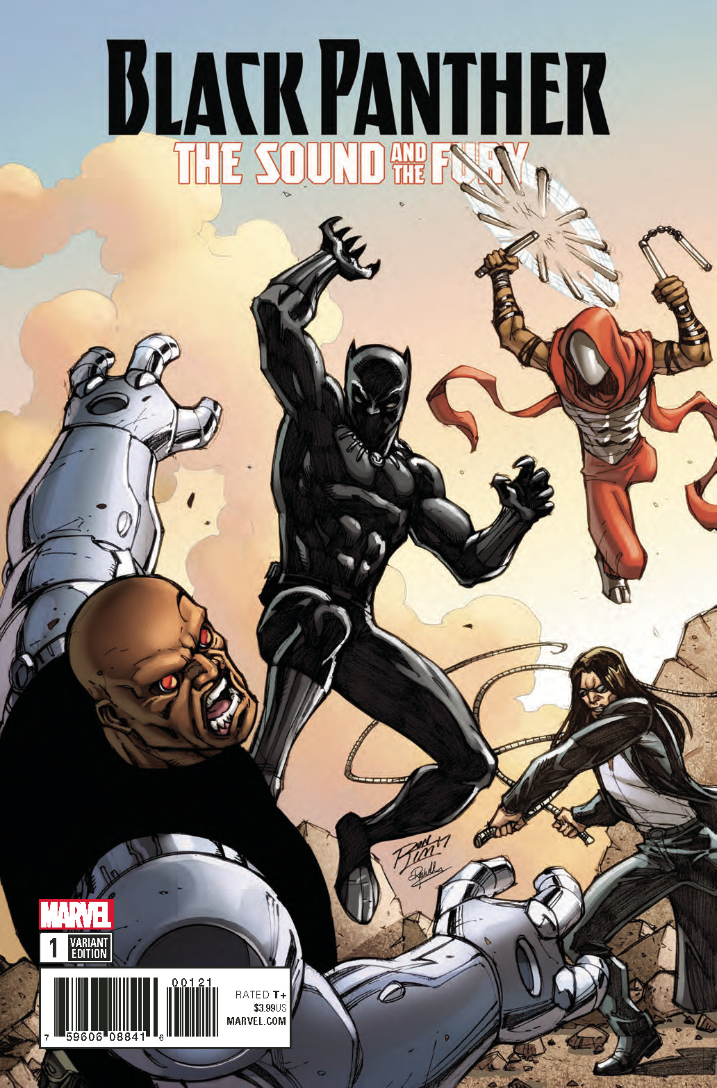 BLACK PANTHER SOUND AND FURY #1 LIM VAR LEG COVER