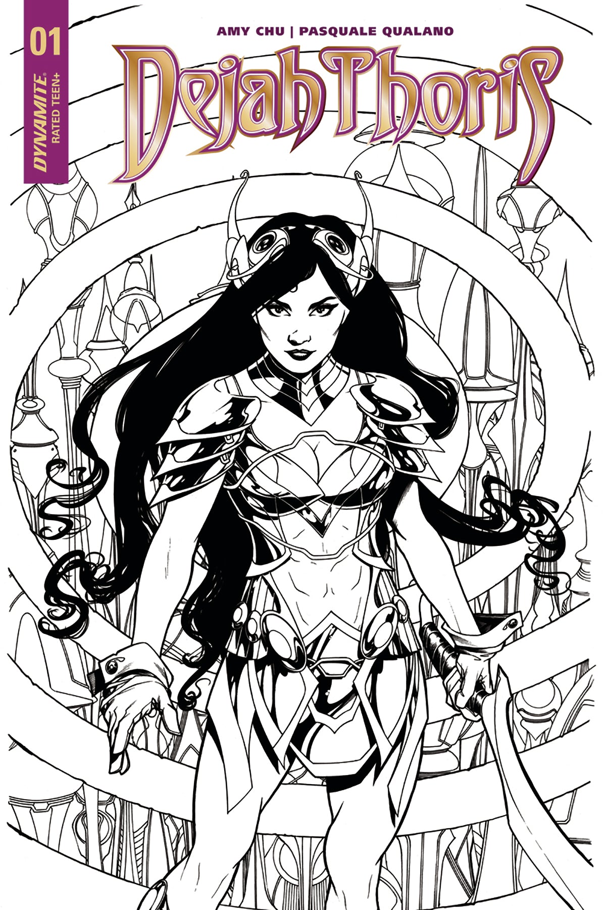 DEJAH THORIS #1 CVR E 10 COPY MCKONE B&W INCV COVER