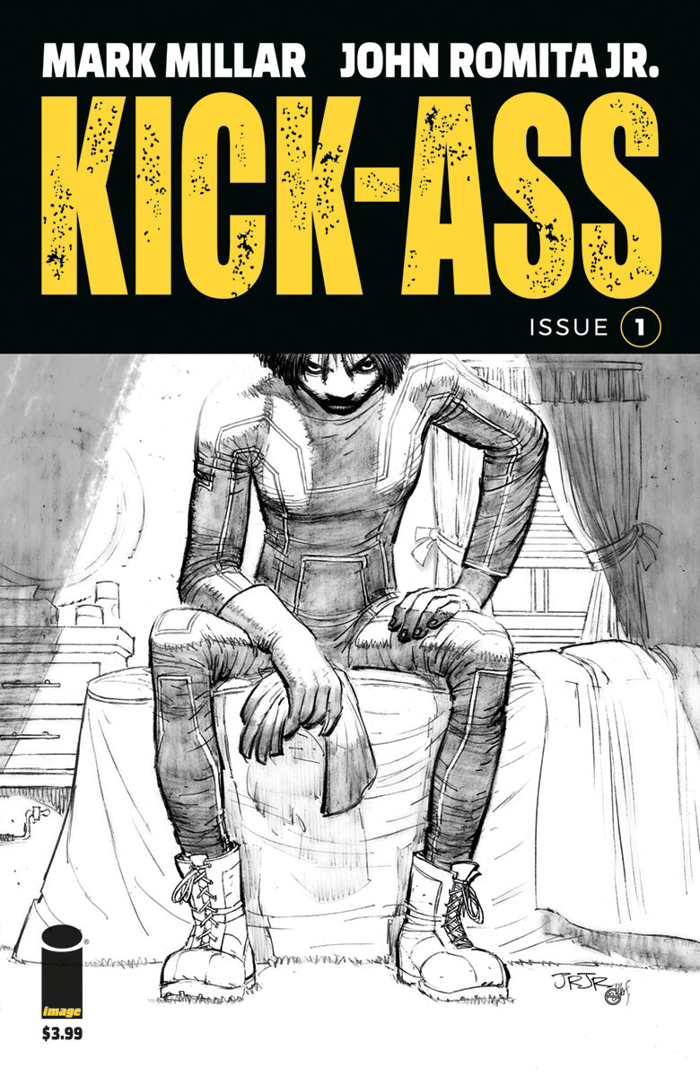 KICK-ASS #1 CVR B B&W ROMITA JR (MR) COVER
