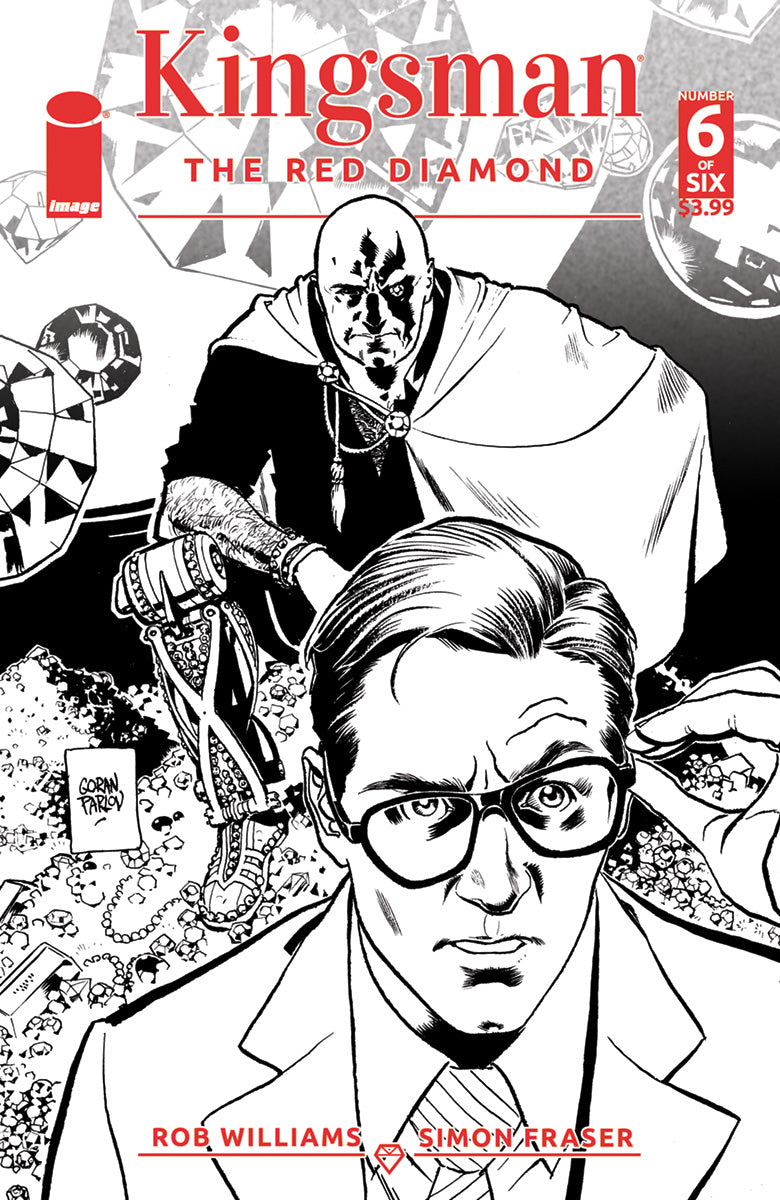 KINGSMAN RED DIAMOND #6 (OF 6) CVR B B&W PARLOV (MR) COVER