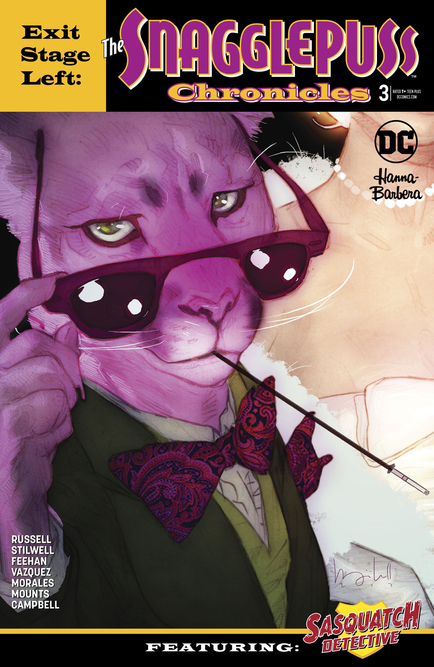 EXIT STAGE LEFT THE SNAGGLEPUSS CHRONICLES #3 (OF 6) COVER