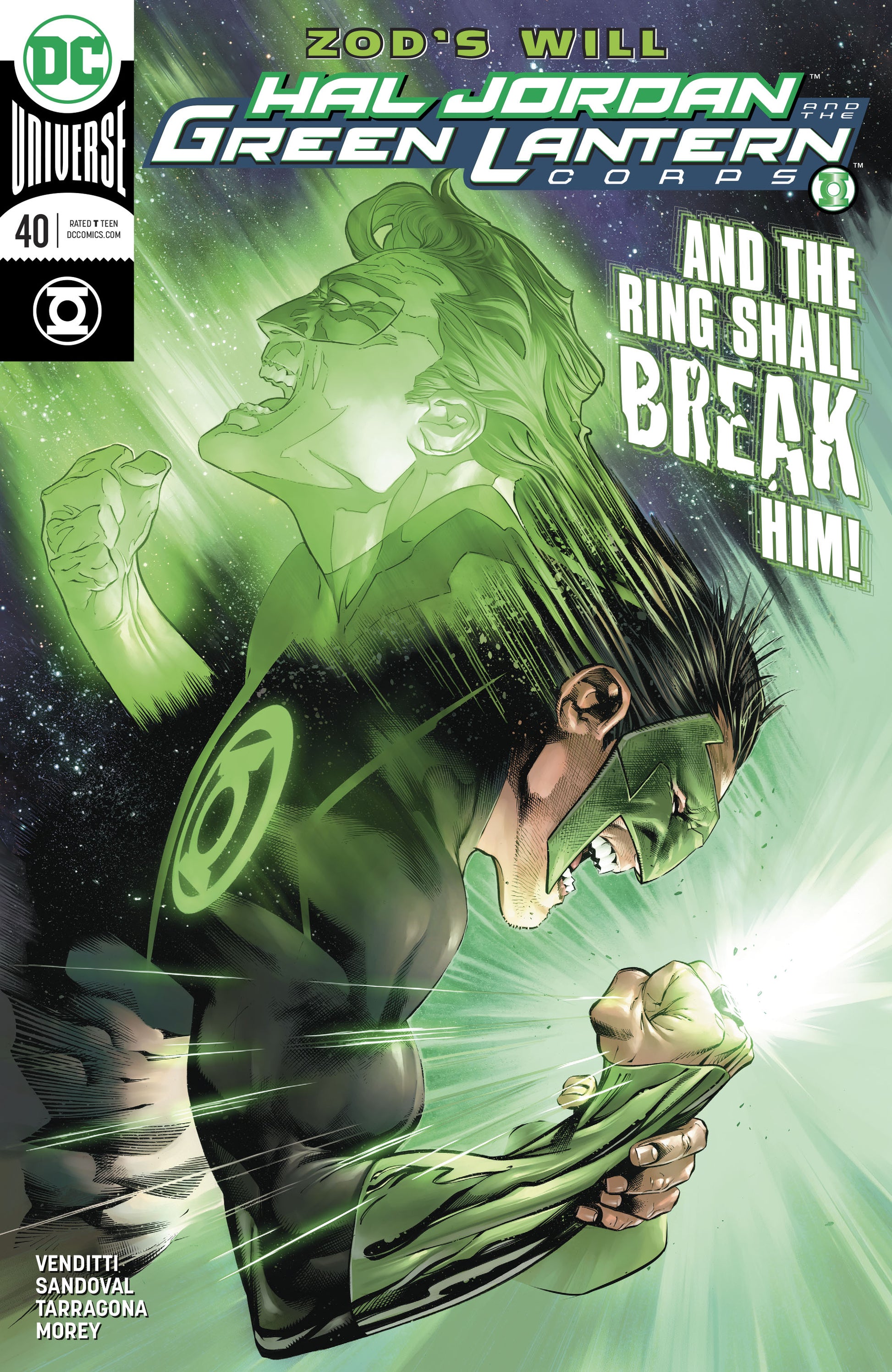 HAL JORDAN AND THE GREEN LANTERN CORPS #40 COVER