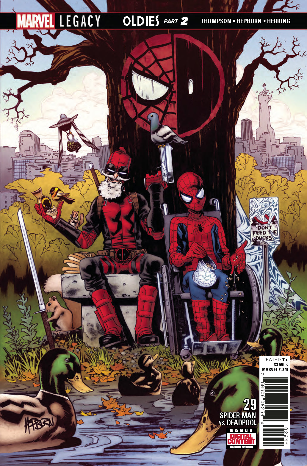 SPIDER-MAN DEADPOOL #29 LEG COVER