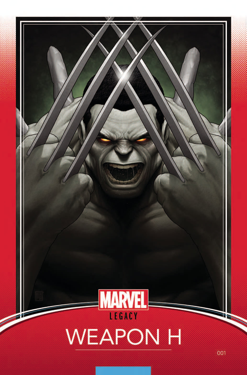 WEAPON H #1 CHRISTOPHER TRADING CARD VAR LEG COVER