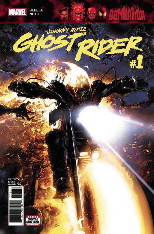 DAMNATION JOHNNY BLAZE GHOST RIDER #1 LEG COVER