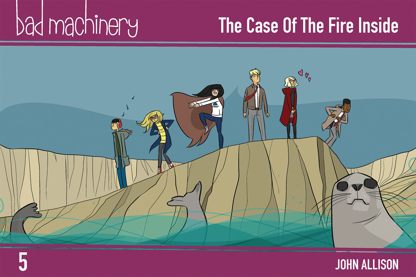 BAD MACHINERY POCKET ED GN VOL 05 CASE FIRE INSIDE COVER