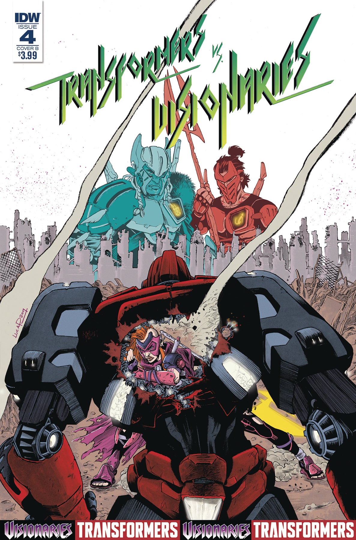 TRANSFORMERS VS VISIONARIES #4 (OF 5) CVR B PIZZARI COVER